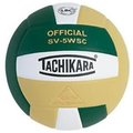 Tachikara Tachikara SV5WSC.DGWVG Sensi-Tec Composite High Performance Volleyball - Dark Green-White-Vintage Gold SV5WSC.DGWVG